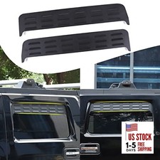 Car Rear Side Window Louvers Exterior Accessories Compatible with Black A