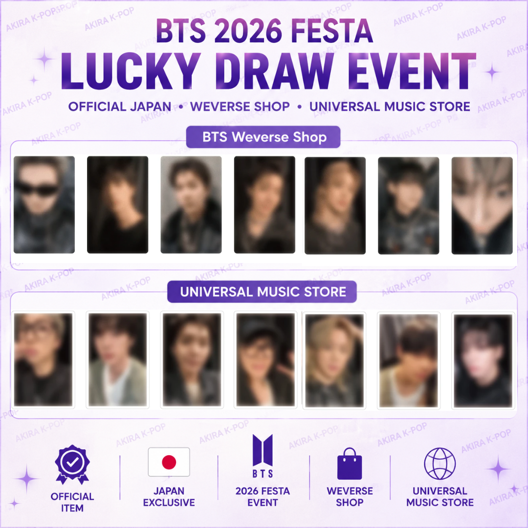 PSL BTS 2026 FESTA LUCKY DRAW PHOTO CARD JAPAN weverse UNIVERSAL
