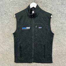 Patagonia Fleece Mens Medium Black Better Sweater Vest Bodywarmer Gilet Full Zip
