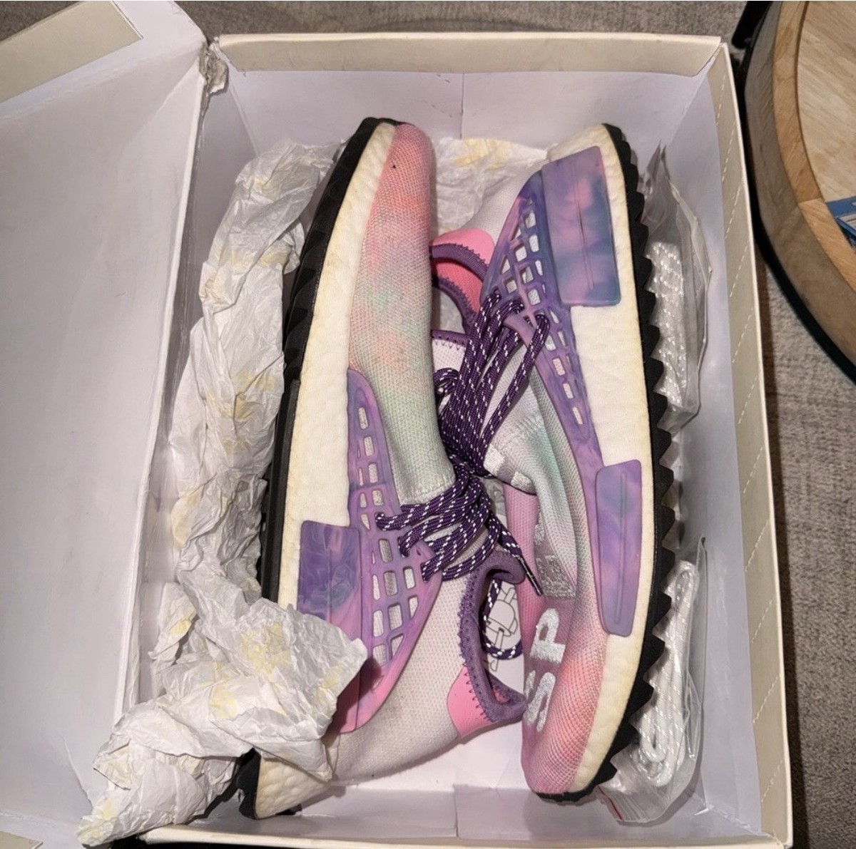 Adidas PW HU Holi NMD MC Pink Purple Sneakers Adidas PW Hu Holi NMD Size 12.5 | Mercari main image 3