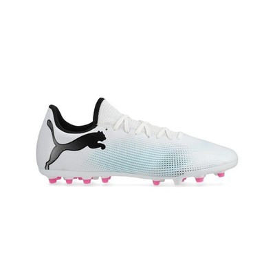 Puma Future 7 Play MG PUMA White-PUMA Black Weiß Pink Fussballschuhe Fussball