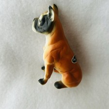Vintage Ceramic Boxer Dog Figure Japan #1