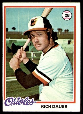 1978 Topps #237 Rich Dauer Baltimore Orioles Card