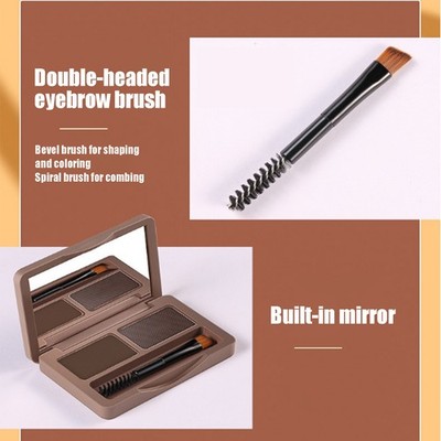 Sweatproof Brow Powder Long Lasting Eyebrow Powder Makeup Tool 2.5g X 2 Colo SET