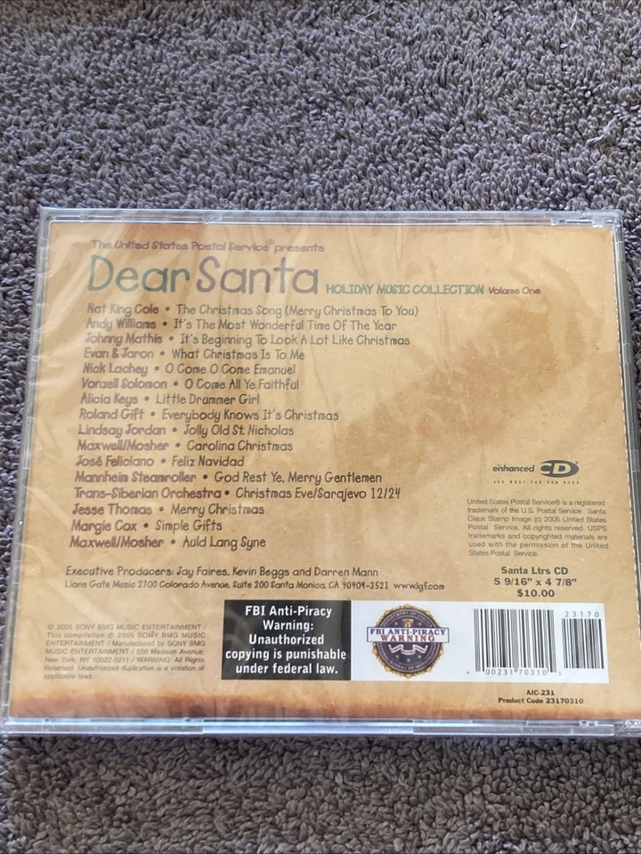 Dear Santa: Holiday Music Collection by Various (CD, 2005)Alicia Keys Nat Cole - Image 3 of 4