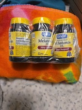 Rexall Melatonin 10mg - 3 Bottles 30 Quick Dissolve Tablets ea. - Exp 02/2027