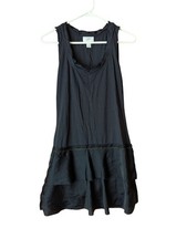 loft Ann Taylor women's navy sleeveless flounce dress Size XS