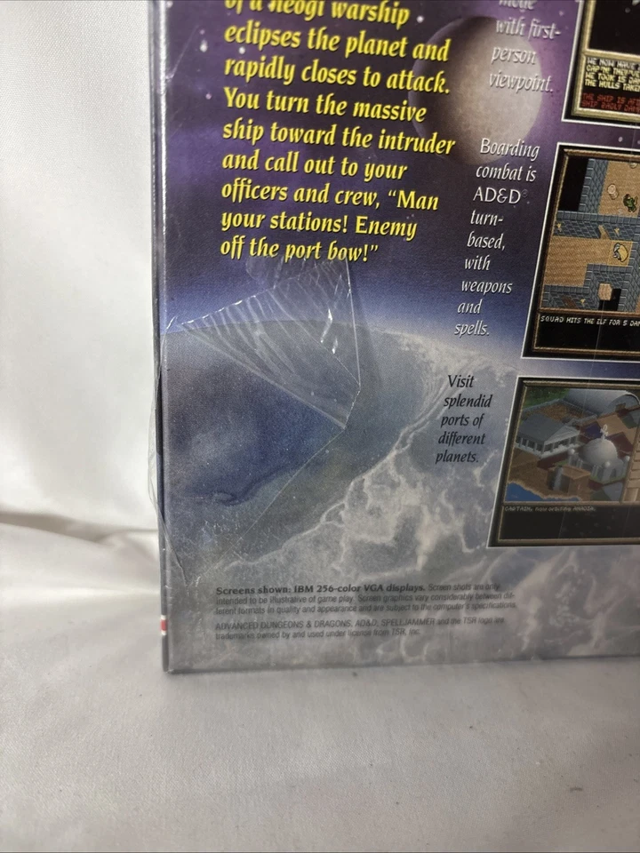 AD&D Spelljammer Pirates of Realmspace 5 1/4” Disk Big Box PC Game New Sealed - Image 4 of 4