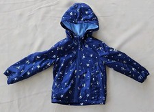 Oshkosh B'Gosh Blue Jacket with Flower Print. Size 2T Rain/Wind Breaker Material