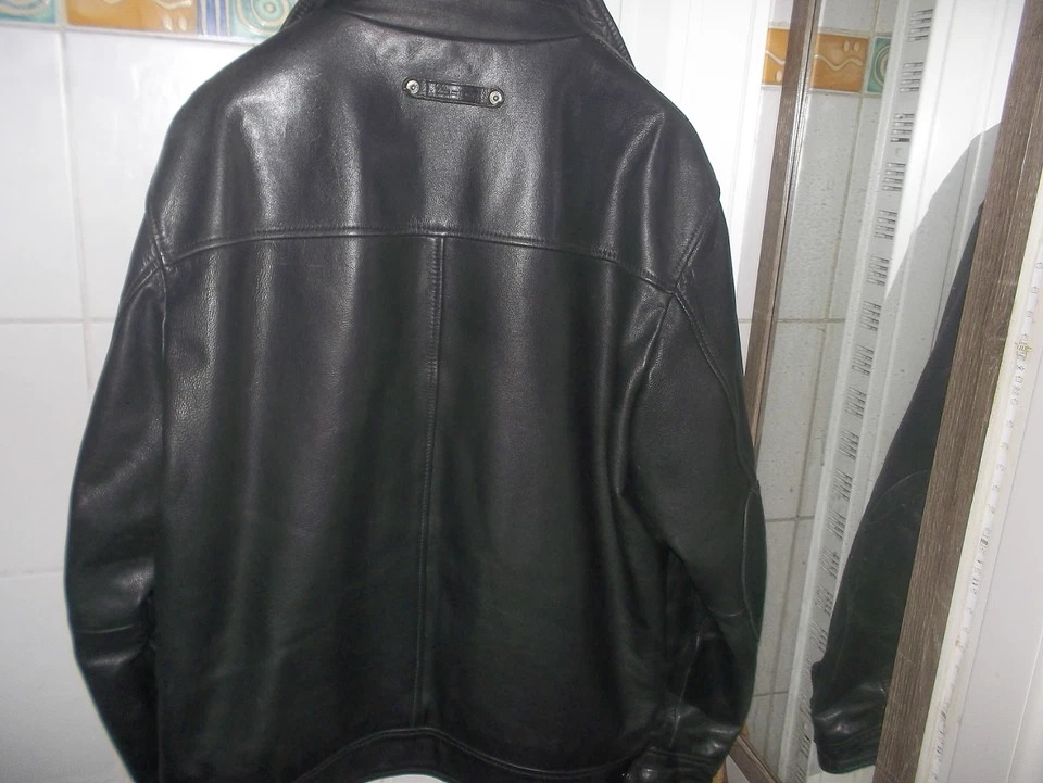 blouson vrai cuir EDEN PARK noir L - Photo 2/4