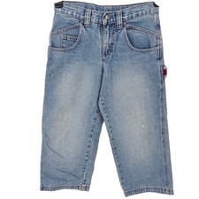 Lee Boys 8H Carpenter Jeans Blue Denim Adjustable Waist Light Wash Utility Pants