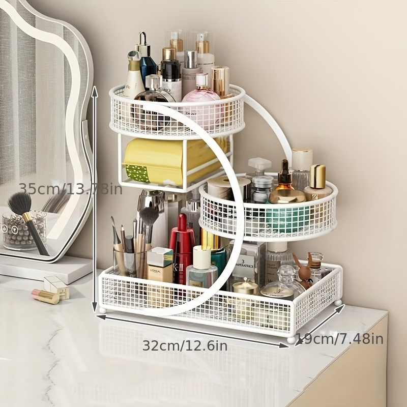 A Storage Rack for Painted Metal Cosmetics