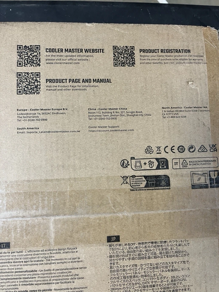 Cooler Master QUBE 500 Flatpack Black Small High Airflow Mid-Tower New - Image 4 of 4