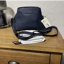 Radley -Picardy Hill 2.0 -Cross Body Bag Ink Blue Textured Leather -BNWT £199
