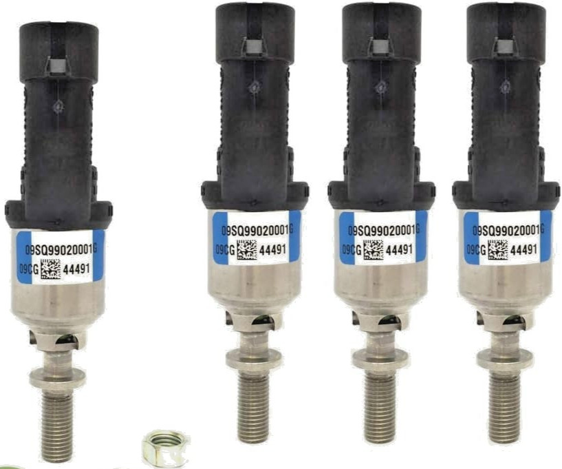 KIT 4 INIETTORI GPL BRC BLU NUOVI ORIGINALI MODELLO FILETTATO 09SQ99020001G