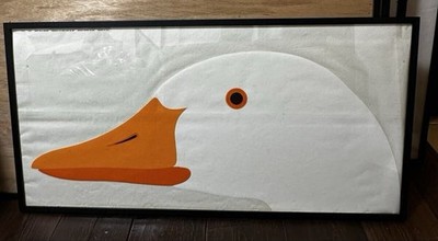 DANESE Enzo Mari Silkscreen Poster OTTO, L'OCA Vintage Original