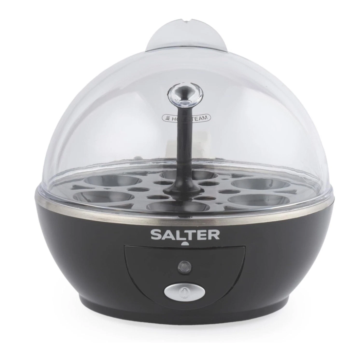 Salter Poach Boil & Pop Egg Cooker 3‑in‑1 Boil Poach Omelette 6 Egg 430W Black