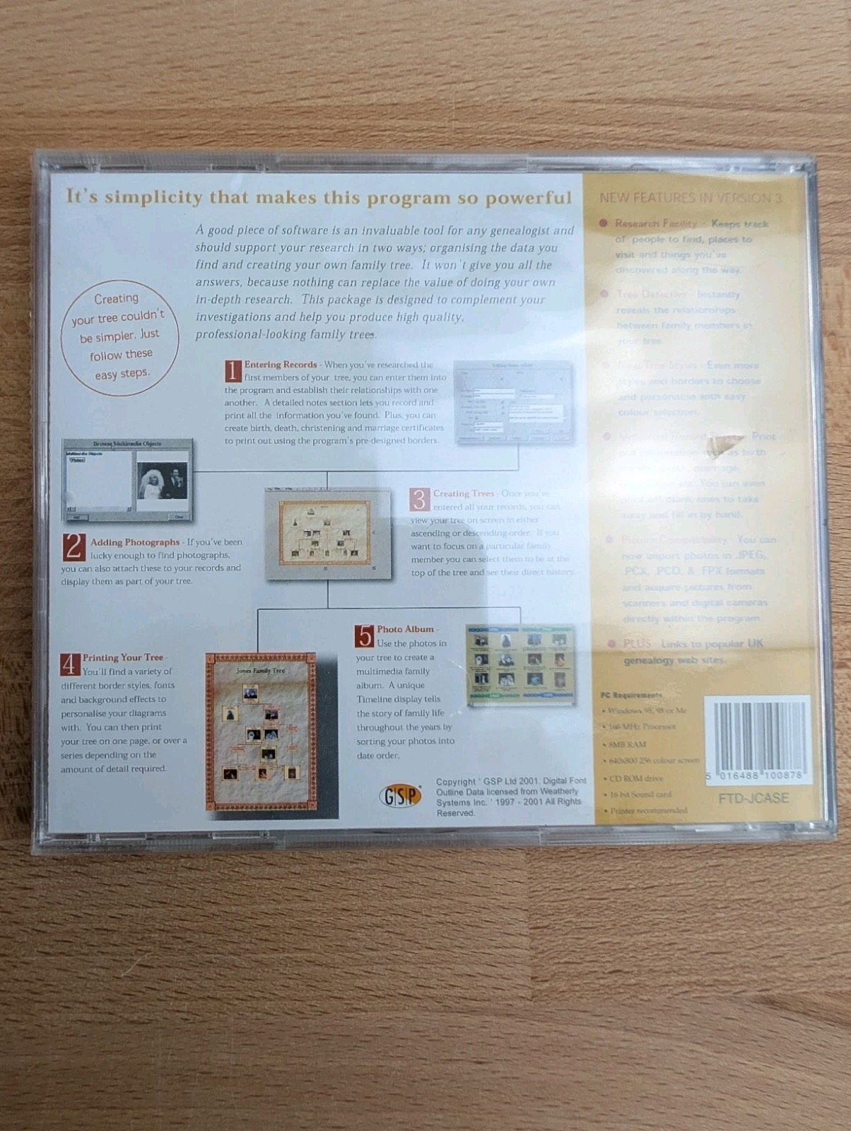 GSP Family Tree Deluxe Edition PC CD-ROM New & Sealed image 4