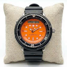 SEIKO H558-500A ARNIE Hybrid Diver Orange Dial Men's Watch Used Japan