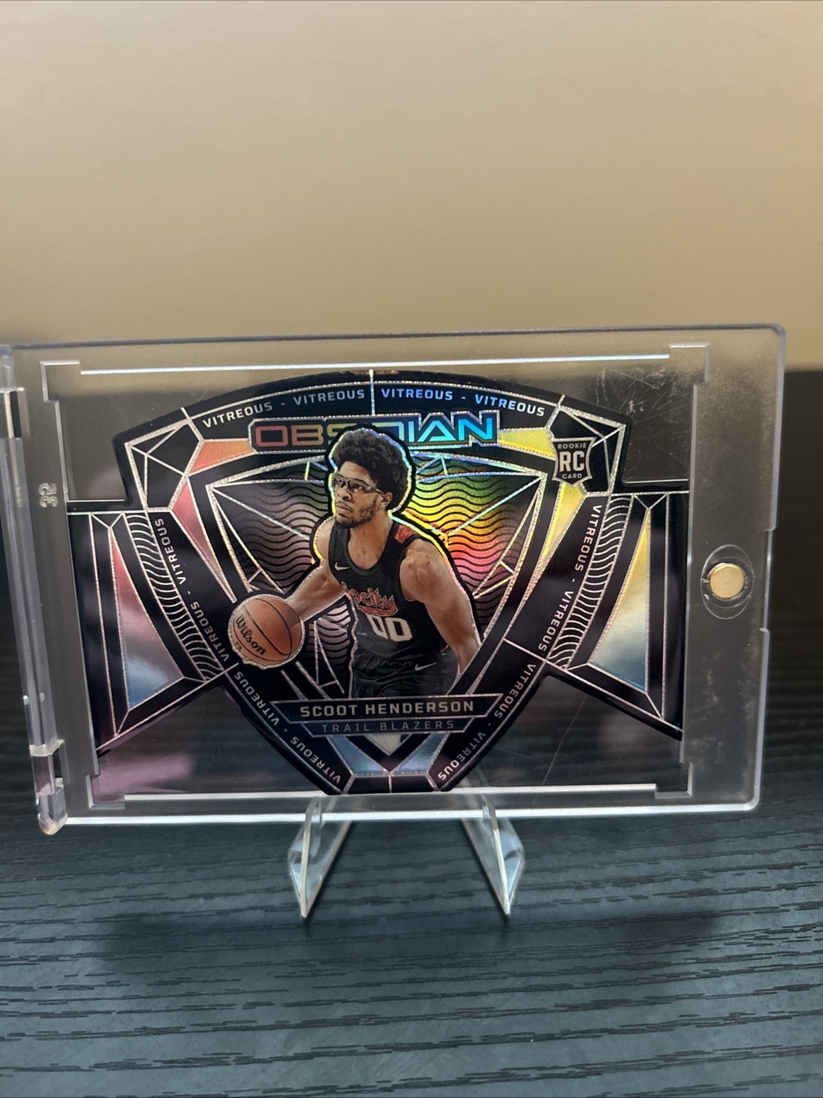 2023-24 Panini Obsidian Vitreous Case Hit Scoot Henderson RC # 4