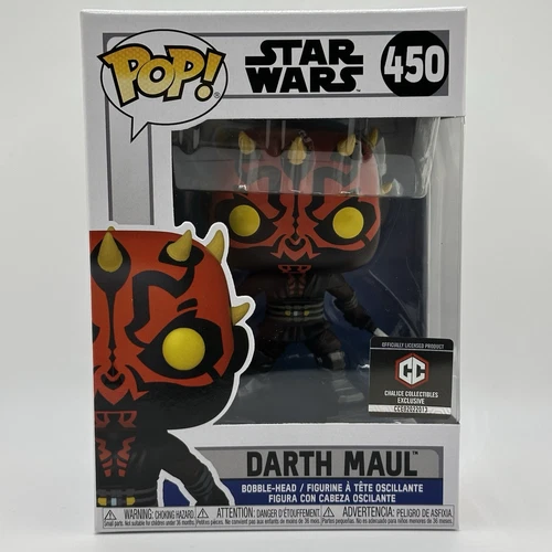 Funko Pop Star Wars Darth Maul #450 Chalice Collectibles Excl in Soft Protector