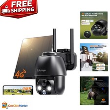 4G LTE Cellular Outdoor Camera - 2K Color Night Vision, No WiFi Needed