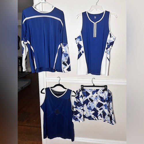 Tail Damen Tennis Matching Skort Outfit Paket Sport Golf Blau & Weiß XXL - Bild 2 von 16