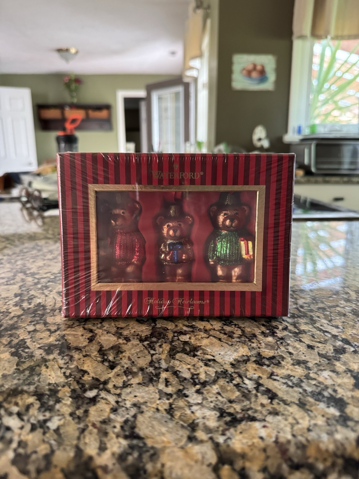 Waterford Holiday Heirlooms Collectible Bear Figurines