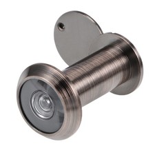 Brass 220-degree Door Viewer with Cover for 37mm-60mm Doors, Copper