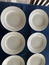 Vintage Royal Copenhagen fluted white half la...