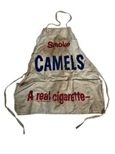 Vintage 1950-60s Apron Camel Cigarettes Advertising 3 Pocket Made In USA