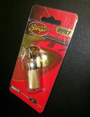 STINGER PRO 4 GAUGE CRIMPLESS RING TERMINAL GOLD PROBATT4