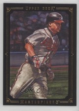 2008 Upper Deck Masterpieces Black Paper Framed Chipper Jones #4 HOF l5x