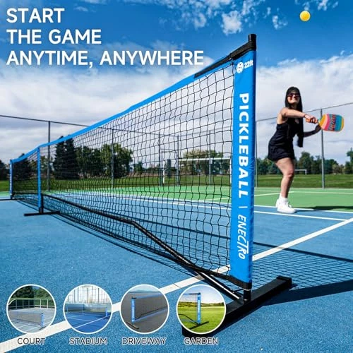 Pickleball Net, 22FT Regulation Size Portable Pickleball Net for Driveway, Pickleball Net, 22FT Regulation Size Portable Pickleball Net for Driveway,