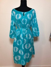 Calypso Women's for Target Turquoise Tie Dye Shift Dress Boho Tunic Sz L