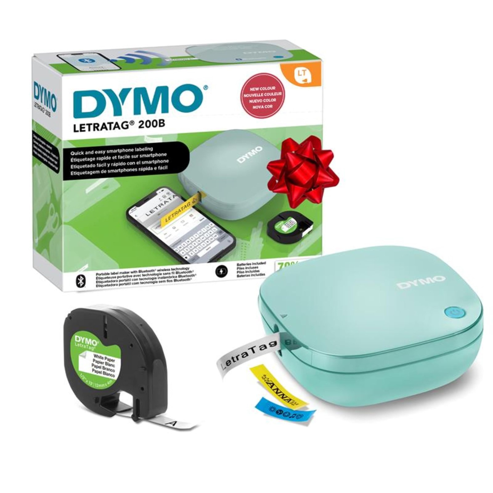 DYMO LetraTag 200B Bluetooth Label Maker, Compact Label Printer, Connects