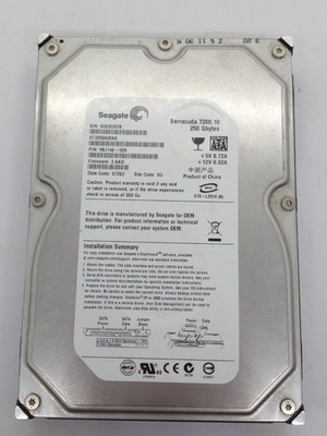 SEAGATE BARRACUDA SATA FESTPLATTE 250GB ST3250620AS  3,5 '' #FP4588