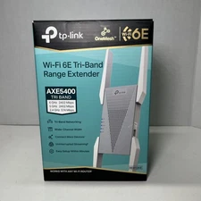 TP-Link RE813XE AXE5400 WiFi 6E Range Extender Tri-Band w/Ethernet OneMesh