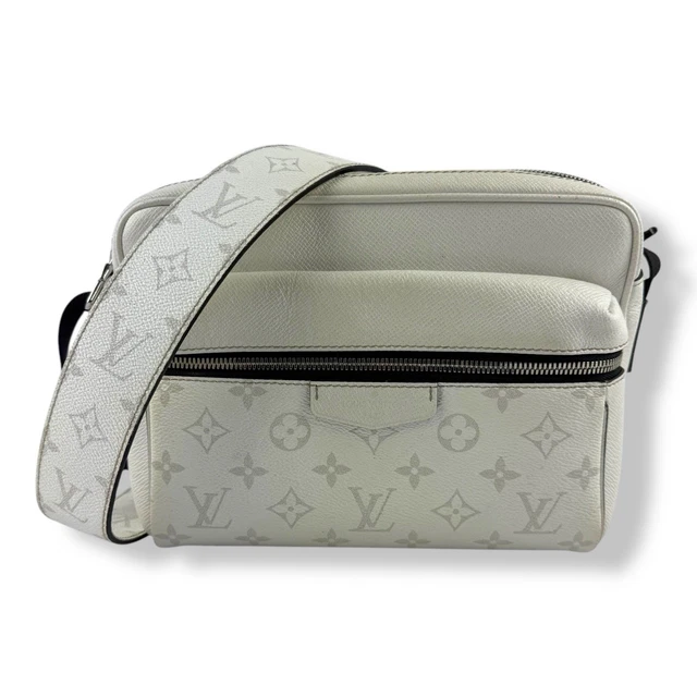 Louis Vuitton Men's White Monogram Outdoor Crossbody Messenger Bag