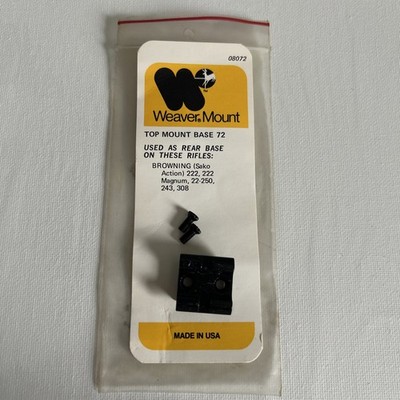 Weaver Mount Top Mount Base 72
