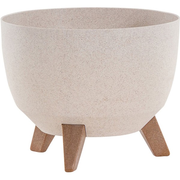 Siena Garden Pflanzgefäß Pflanztopf Blumentopf Topf Oslo Creme 29 Cm Mit Einsatz-image