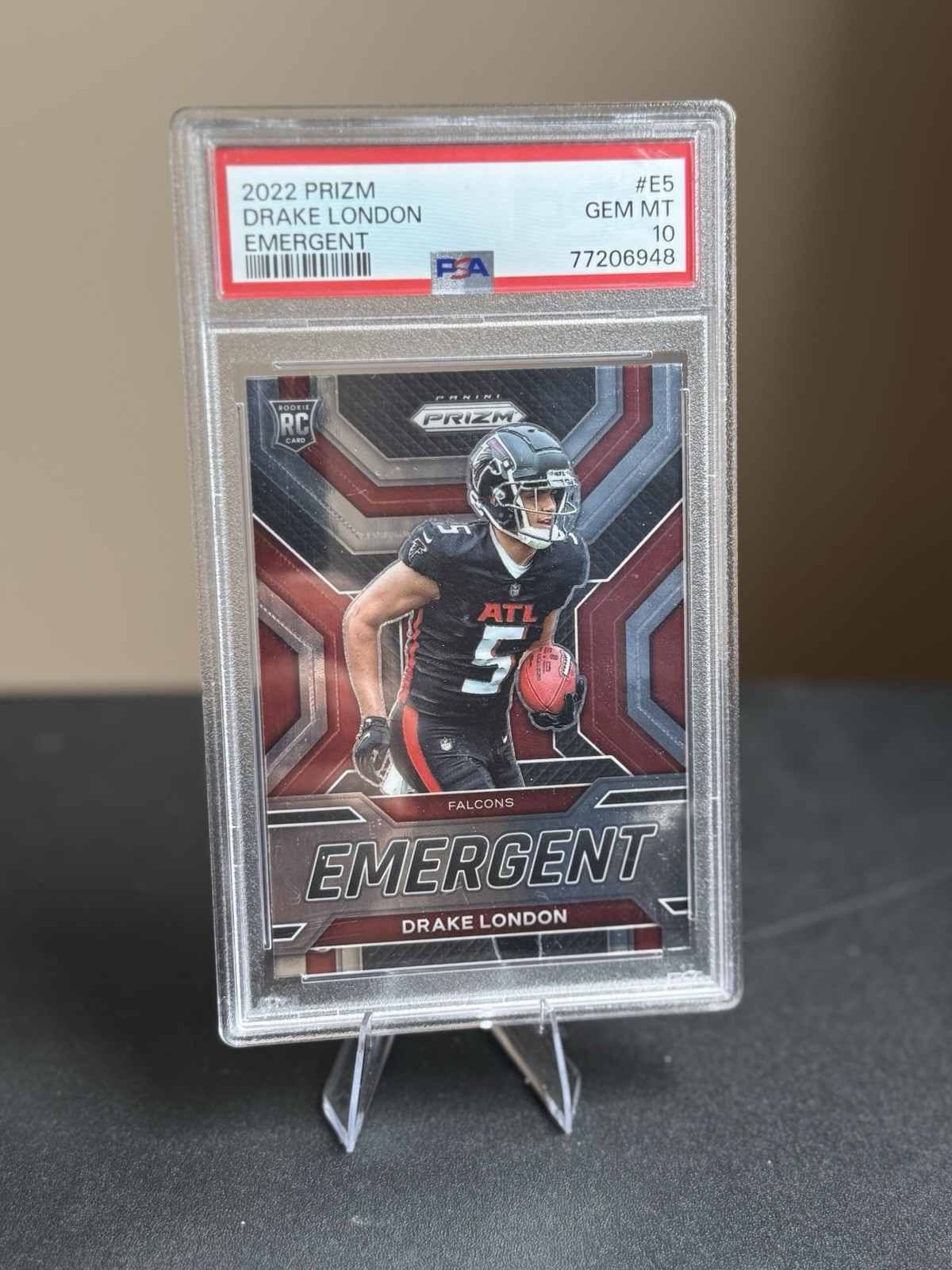 Drake London Panini Prizm Emergent #E5 Base