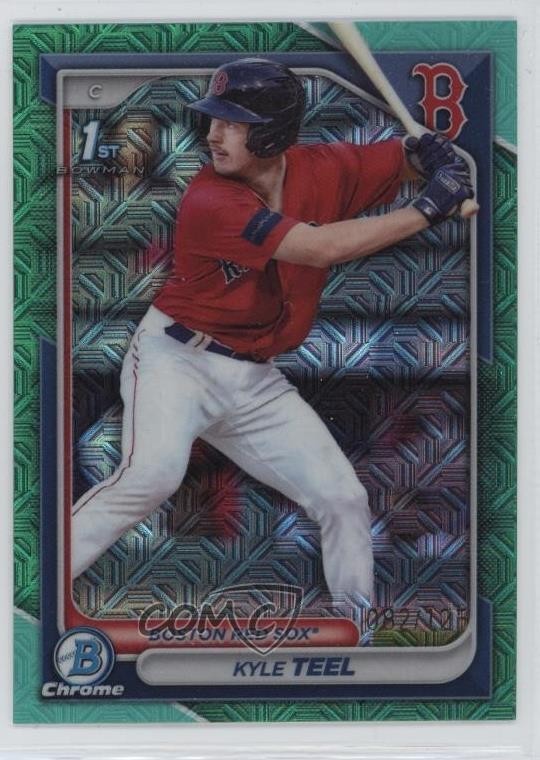 2024 Bowman Chrome Prospects Mega Box Aqua Mojo Refractor /125 Kyle Teel #BCP-48