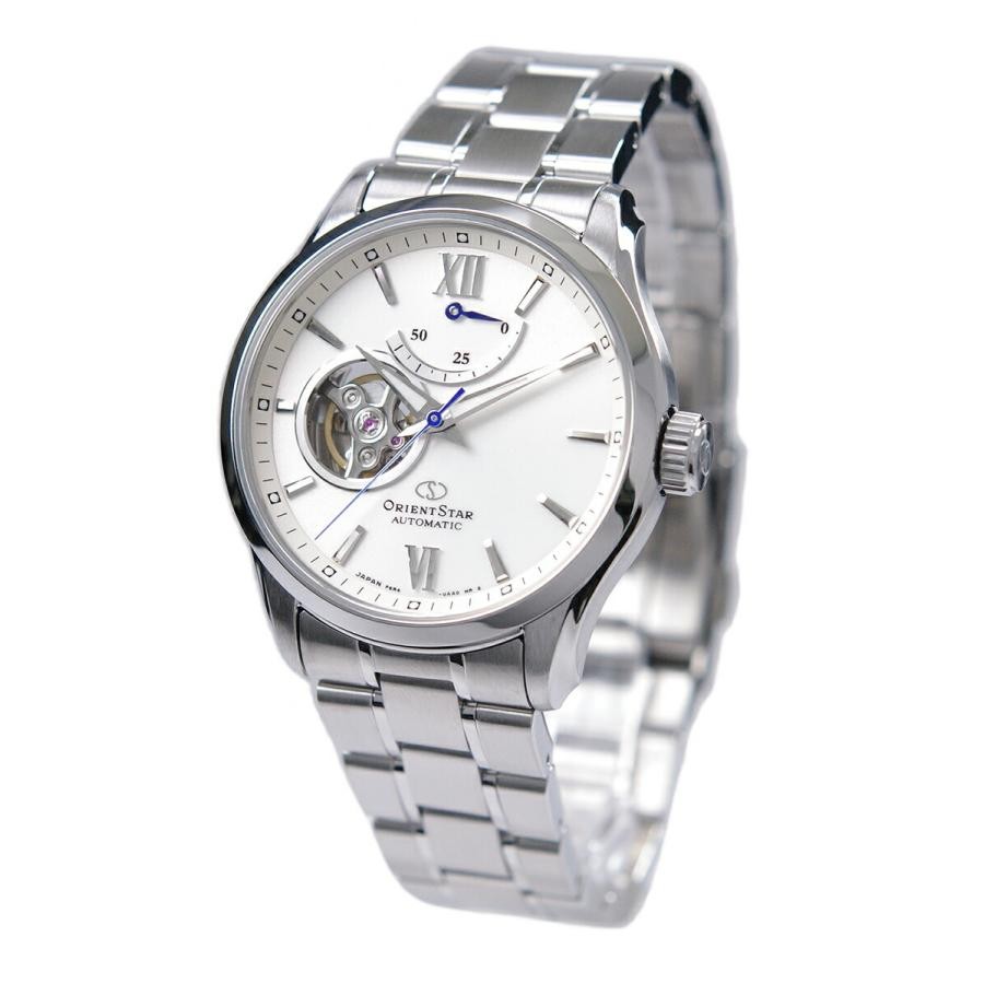 Orient Star Automatic Watch Semi Skeleton Mens Wh… - image 1