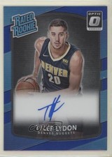 2017 Donruss Optic Rated Rookie Blue Prizm Signatures 17/49 Tyler Lydon Auto 0o0