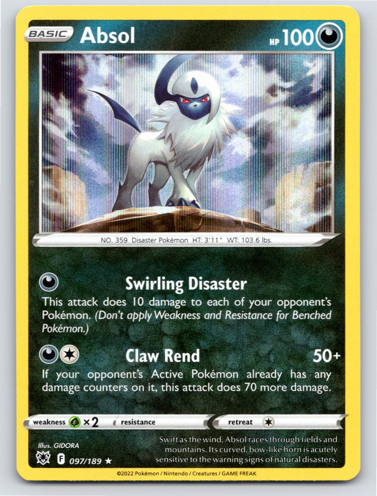 2022 POKEMON ABSOL ASTRAL RADIANCE 097/189 HOLO RARE NM A44205 FREE S&H