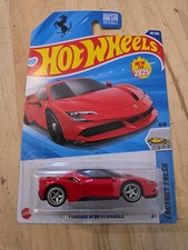 Rueda personalizada Hot Wheels Ferrari SF90 Stradale intercambiada con neumáticos de goma