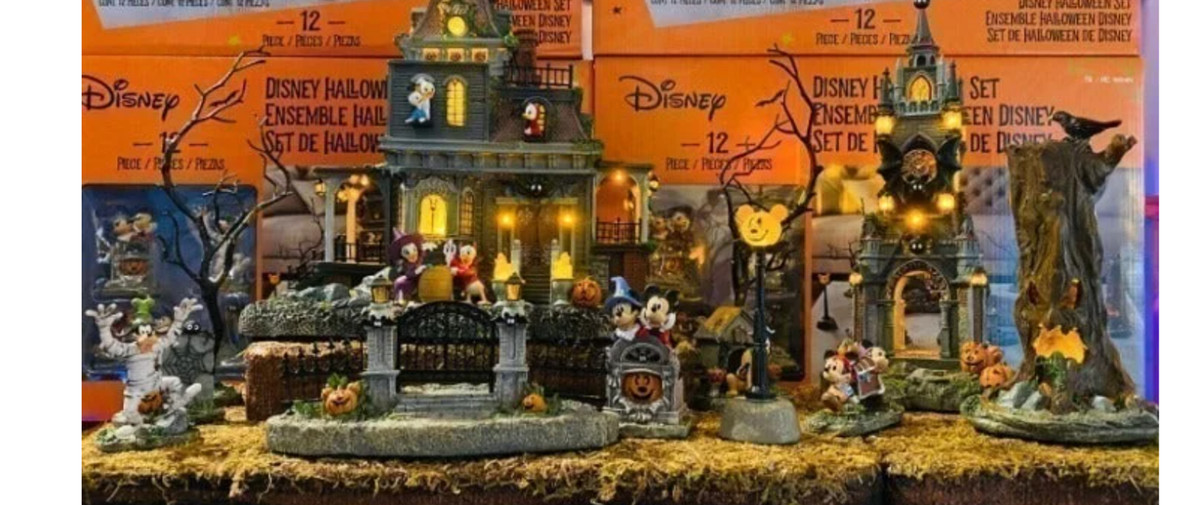 Disney Halloween Village Set, 12-piece