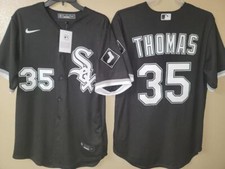 30302 CHICAGO WHITE SOX THOMAS BUEHRLE 100% REAL Baseball JERSEY BLACK NWT