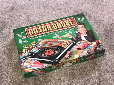 GO FOR BROKEN SPIEL: SELTENE AUSGABE 2004 VON PARKER IN SEHR GUTEM ZUSTAND (KOSTENLOSER UK-VERSAND)